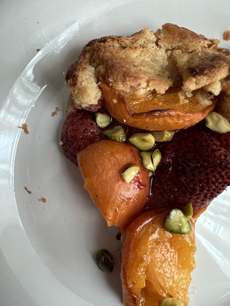 STRAWBERRY & APRICOT GALETTE, Candice Hunsinger, organic galette recipe, organic baker, a life made from scratch organic